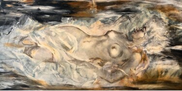 Картина под названием "Le passage" - Laurence Million (YJAELL), Подлинное произведение искусства, Акрил Установлен на Деревя…