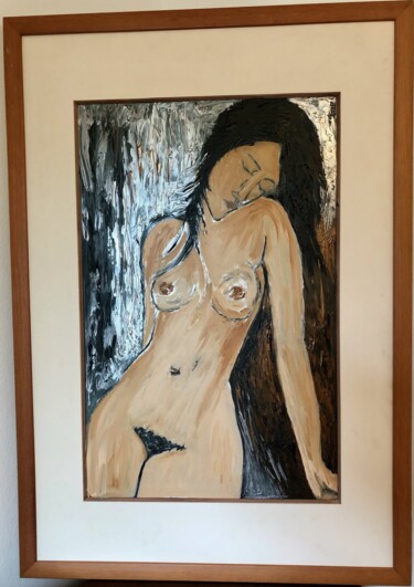 Painting titled "Amadeo" by Laurence Million (YJAELL), Original Artwork, Acrylic Mounted on Wood Stretcher frame