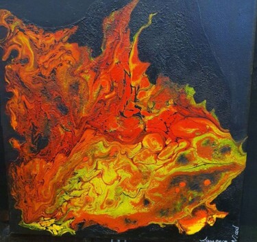 Peinture intitulée "CHALEUR Part II" par Laurence Nicod, Œuvre d'art originale, Acrylique