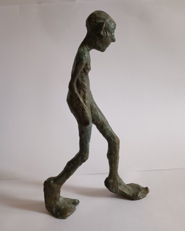 Скульптура под названием "UN PAS" - Laurence Pustoc'H, Подлинное произведение искусства, Бронза