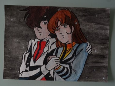 Painting titled "Robotech  - sur toi…" by Laurence Servoin, Original Artwork, Acrylic