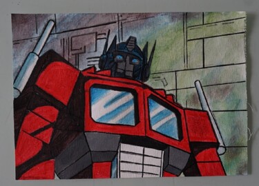 Pintura titulada "transformers - sur…" por Laurence Servoin, Obra de arte original, Acrílico