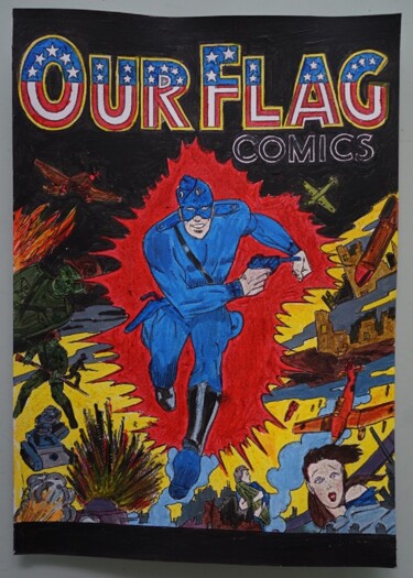 "Our Flag - sur papi…" başlıklı Tablo Laurence Servoin tarafından, Orijinal sanat, Akrilik