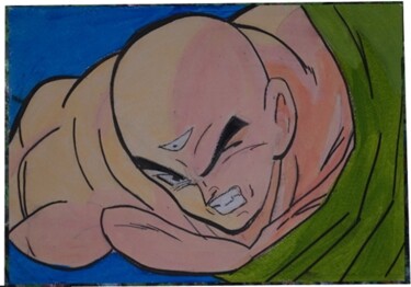 Картина под названием "Dragon Ball - Ten S…" - Laurence Servoin, Подлинное произведение искусства, Акрил