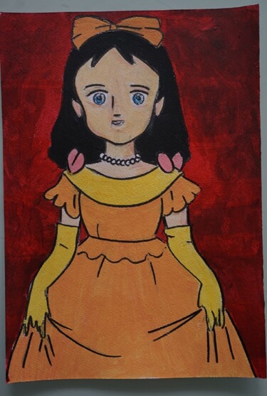 Pintura intitulada "princesse sarah - s…" por Laurence Servoin, Obras de arte originais, Acrílico