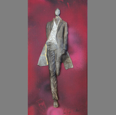 Escultura titulada "Simon/mannequin-Cré…" por Laurence Tellier, Obra de arte original, Cerámica