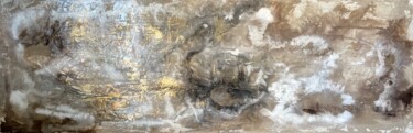Ζωγραφική με τίτλο "Marbre" από Laurence Thiebau, Αυθεντικά έργα τέχνης, Ακρυλικό Τοποθετήθηκε στο Ξύλινο φορείο σκελετό