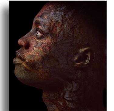 Arts numériques intitulée "DEEP SOUL 115" par Laurence Verney, Œuvre d'art originale, Photographie manipulée Monté sur Alumi…