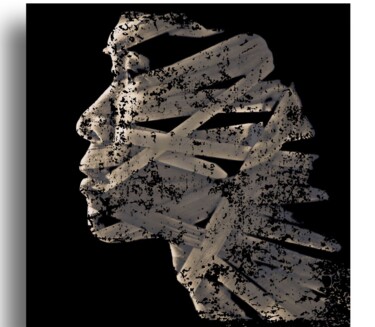 Digital Arts titled "DEEP SOUL 112" by Laurence Verney, Original Artwork, Manipulated Photography Mounted on Aluminium