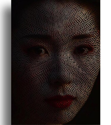 Digital Arts titled "DEEP SOUL 99" by Laurence Verney, Original Artwork, Manipulated Photography Mounted on Aluminium