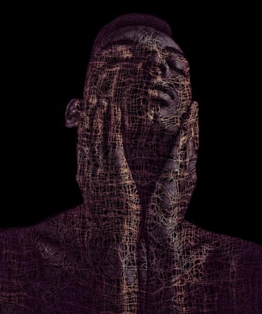 Digitale Kunst mit dem Titel "DEEP SOUL 139" von Laurence Verney, Original-Kunstwerk, Manipulierte Fotografie Auf Aluminium…