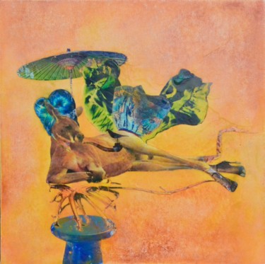 Peinture intitulée "L'équilibriste" par Laurence Vernizeau, Œuvre d'art originale