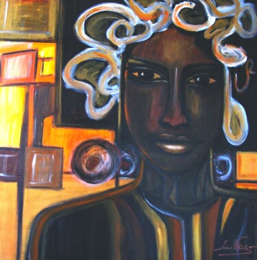 Painting titled "Créole" by Laurence Wagon, Original Artwork