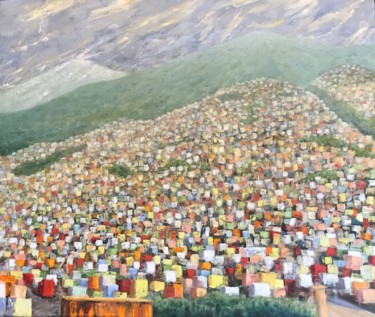 Painting titled "Quito - Ecuador" by Laurence Blanchard, Original Artwork, Oil