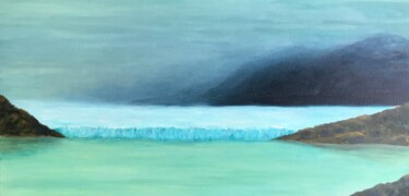Pintura titulada "Perito Moreno - Arg…" por Laurence Blanchard, Obra de arte original, Oleo