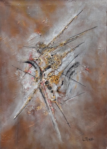 Peinture intitulée "acrobate." par Laurence Girerd, Œuvre d'art originale, Huile