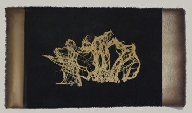 Printmaking titled "Filaments de vie" by Laurence Prévost, Original Artwork, Collagraphy