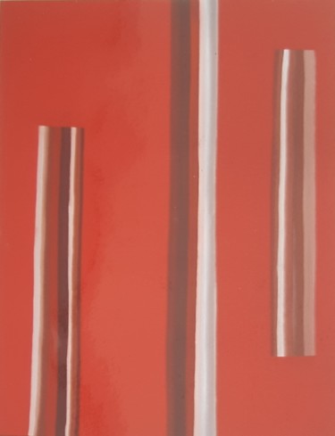 Painting titled "RED LINES" by Laurène Patriarca, Original Artwork, Acrylic