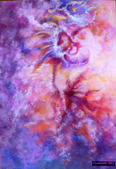 Painting titled "fleur-d-orage-08-20…" by Laurenelle, Original Artwork, Acrylic