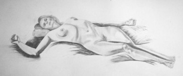 Painting titled "'Female nude'" by Lauren King, Original Artwork