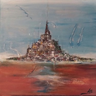 Painting titled "Le Mont Energétique…" by Lb, Original Artwork, Oil