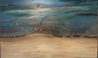 Painting titled "La dune" by Lb, Original Artwork, Acrylic