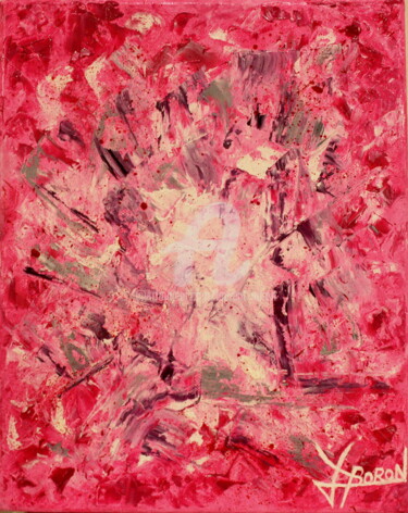 Pintura titulada "OCTOBRE ROSE" por Laurent Boron, Obra de arte original, Oleo