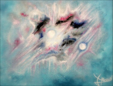 Painting titled "Nébuleuse Quintesse…" by Laurent Boron, Original Artwork, Oil