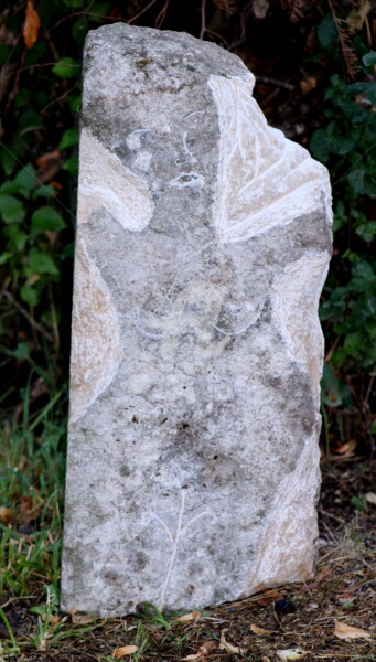 Скульптура под названием "L'idylle-de-mon-jar…" - Laurent Boron, Подлинное произведение искусства, Камень