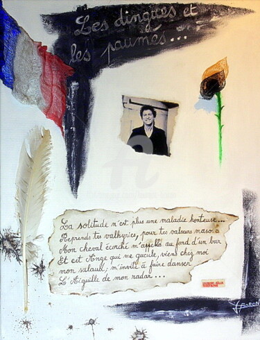 Malerei mit dem Titel "Alchimie Romantique…" von Laurent Boron, Original-Kunstwerk, Acryl Auf Keilrahmen aus Holz montiert