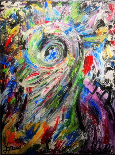 제목이 "Spirale Fatalité"인 미술작품 Laurent Boron로, 원작, 기름