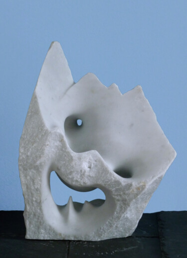 Sculpture titled "Paysage" by Laurent Boucheron, Original Artwork, Stone