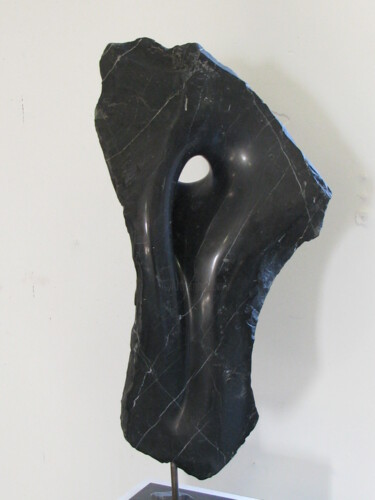 Skulptur mit dem Titel "Onde" von Laurent Boucheron, Original-Kunstwerk, Stein