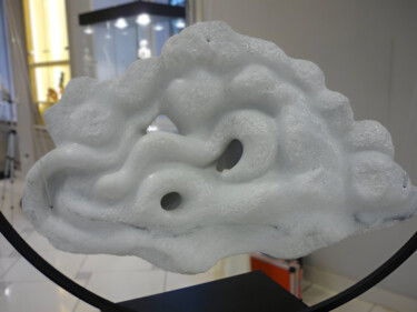 Sculpture titled "Nuage II" by Laurent Boucheron, Original Artwork, Stone