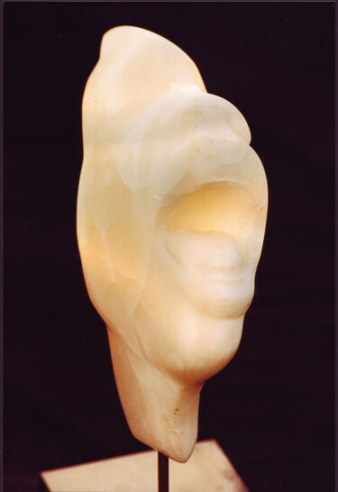 Скульптура под названием "Chanteuse" - Laurent Boucheron, Подлинное произведение искусства, Камень