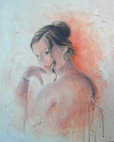 Painting titled "Blandine" by Laurent Buffnoir, Original Artwork