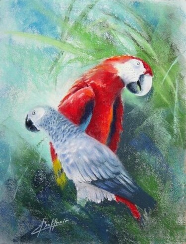 Peinture intitulée "Ramage et plumage..." par Laurent Buffnoir, Œuvre d'art originale