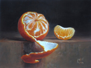 Pittura intitolato "Mandarine / Tangeri…" da Laurent Bussiere (hellbay), Opera d'arte originale, Olio