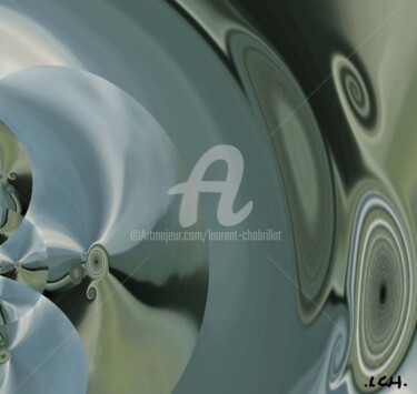 Digitale Kunst mit dem Titel "Cymbales" von Laurent Chabrillat, Original-Kunstwerk, Digitale Malerei