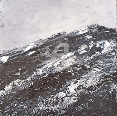 Peinture intitulée "vague montagneuse" par Laurent Chabrillat, Œuvre d'art originale, Acrylique