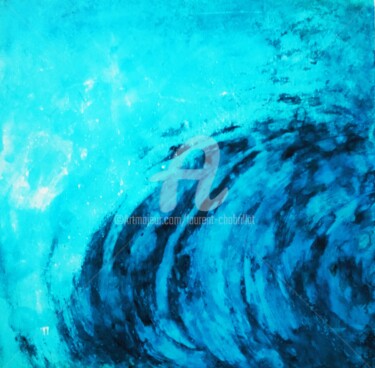 Pintura intitulada "Sur la vague" por Laurent Chabrillat, Obras de arte originais, Tinta