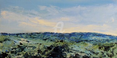 Painting titled "paysage marin" by Laurent Chabrillat, Original Artwork, Acrylic