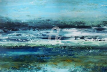 Pittura intitolato "paysage marin 3" da Laurent Chabrillat, Opera d'arte originale, Acrilico