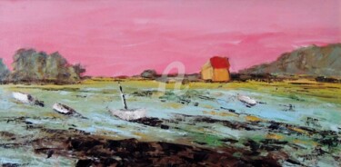 Painting titled "Bretagne" by Laurent Chabrillat, Original Artwork, Oil