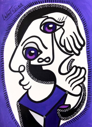 Peinture intitulée "Ultra violet" par Laurent Folco, Œuvre d'art originale, Acrylique