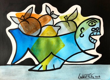 Painting titled "Les fruits" by Laurent Folco, Original Artwork, Acrylic