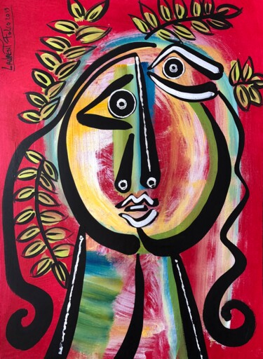 Malerei mit dem Titel "Cuba 3" von Laurent Folco, Original-Kunstwerk, Acryl