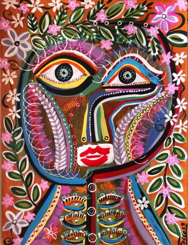 Peinture intitulée "AMAZONIA" par Laurent Folco, Œuvre d'art originale, Acrylique