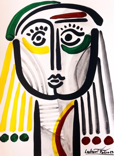 Lisa-Marie Peinture intitulée "Lisa-Marie" par Laurent Folco, Œuvre d'art originale, Acrylique