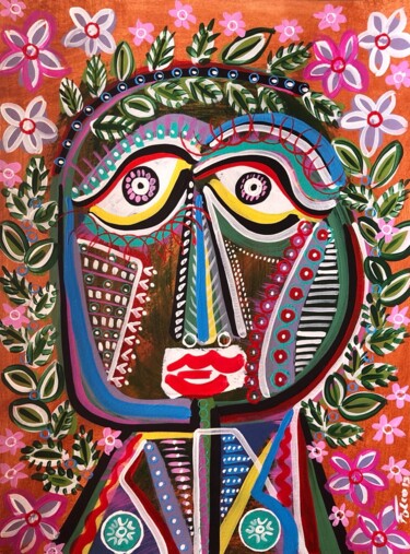 Painting titled "AMAZONIA" by Laurent Folco, Original Artwork, Acrylic